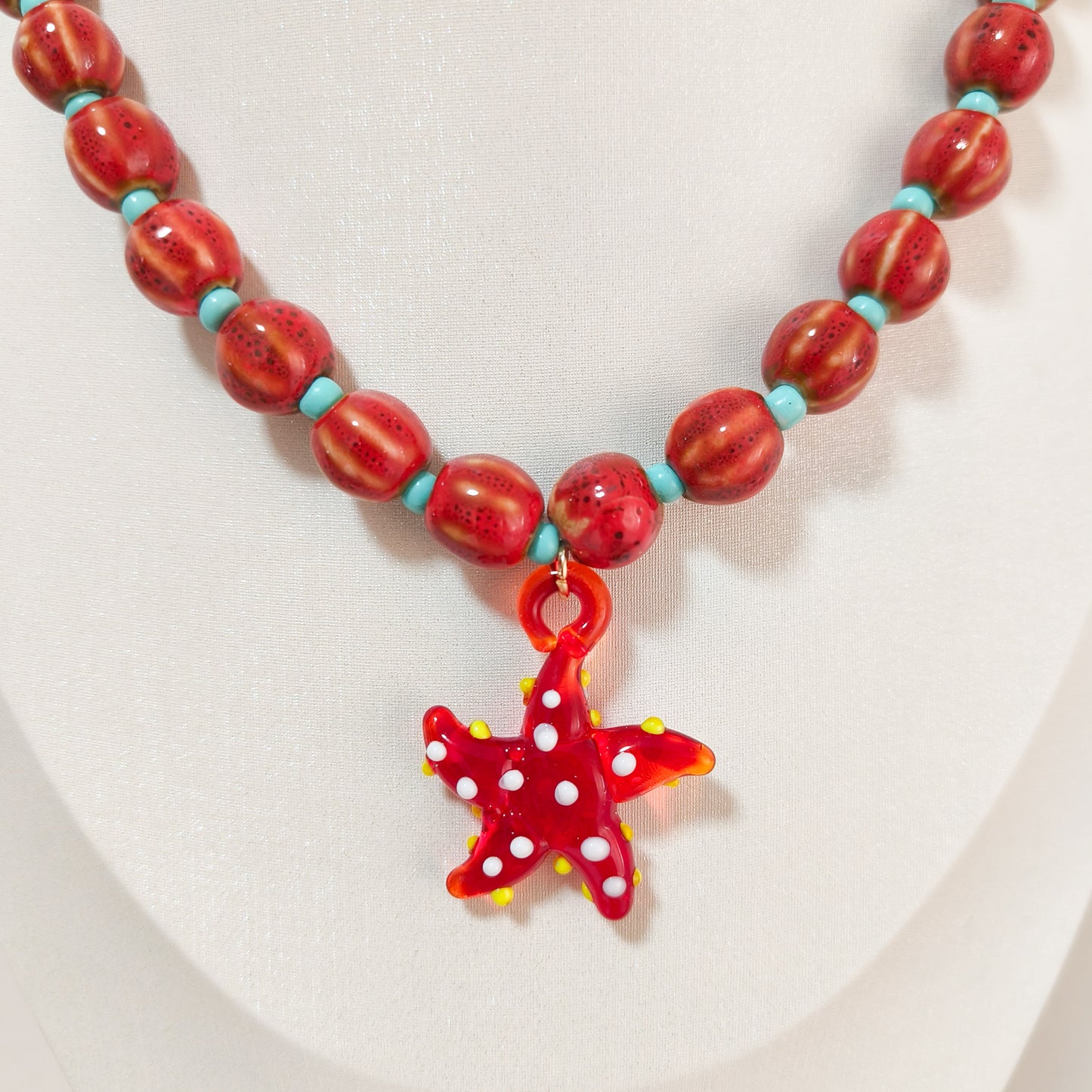 Collar Coralina Marino ( 2 modelos_estrella y caballito del mar)