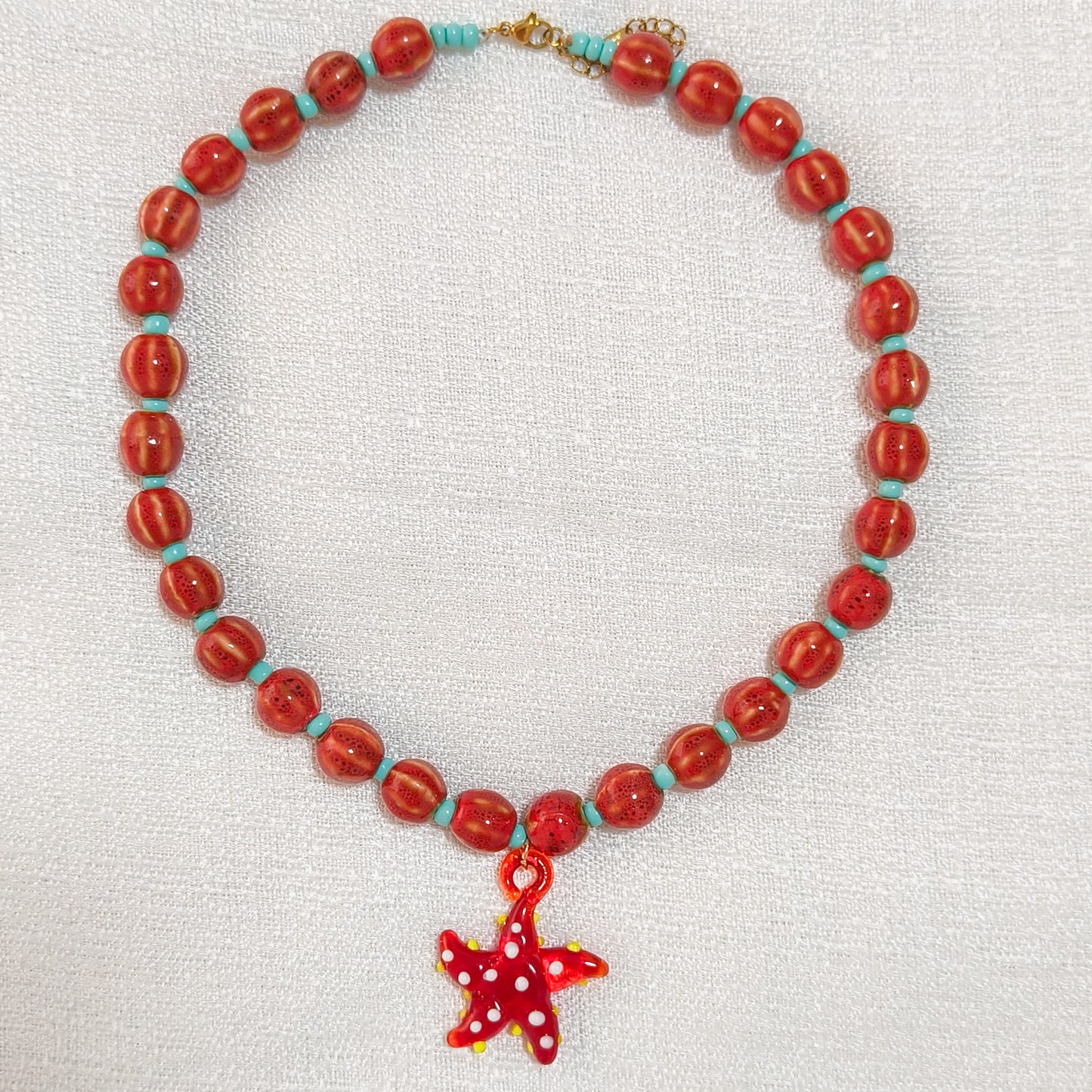 Collar Coralina Marino ( 2 modelos_estrella y caballito del mar)