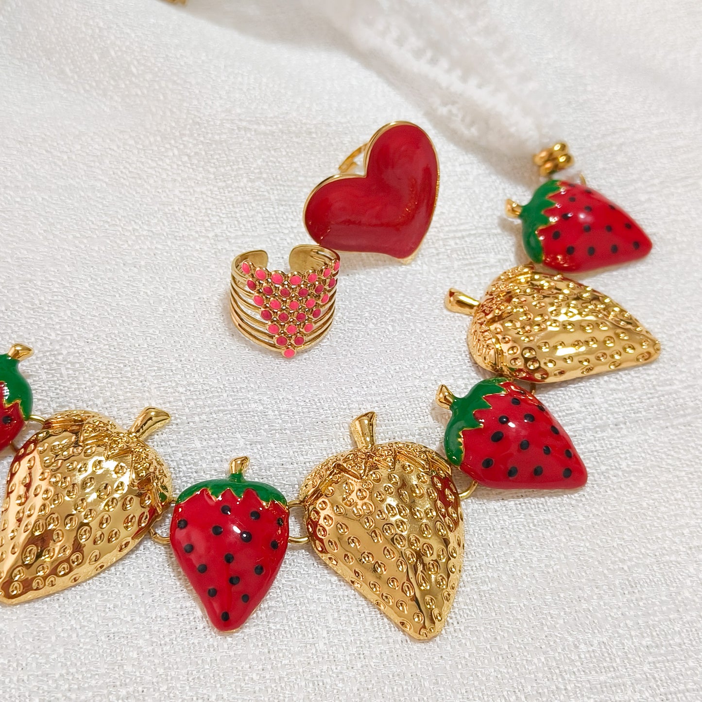 Collar Fragola Fresa ( 2 colores)