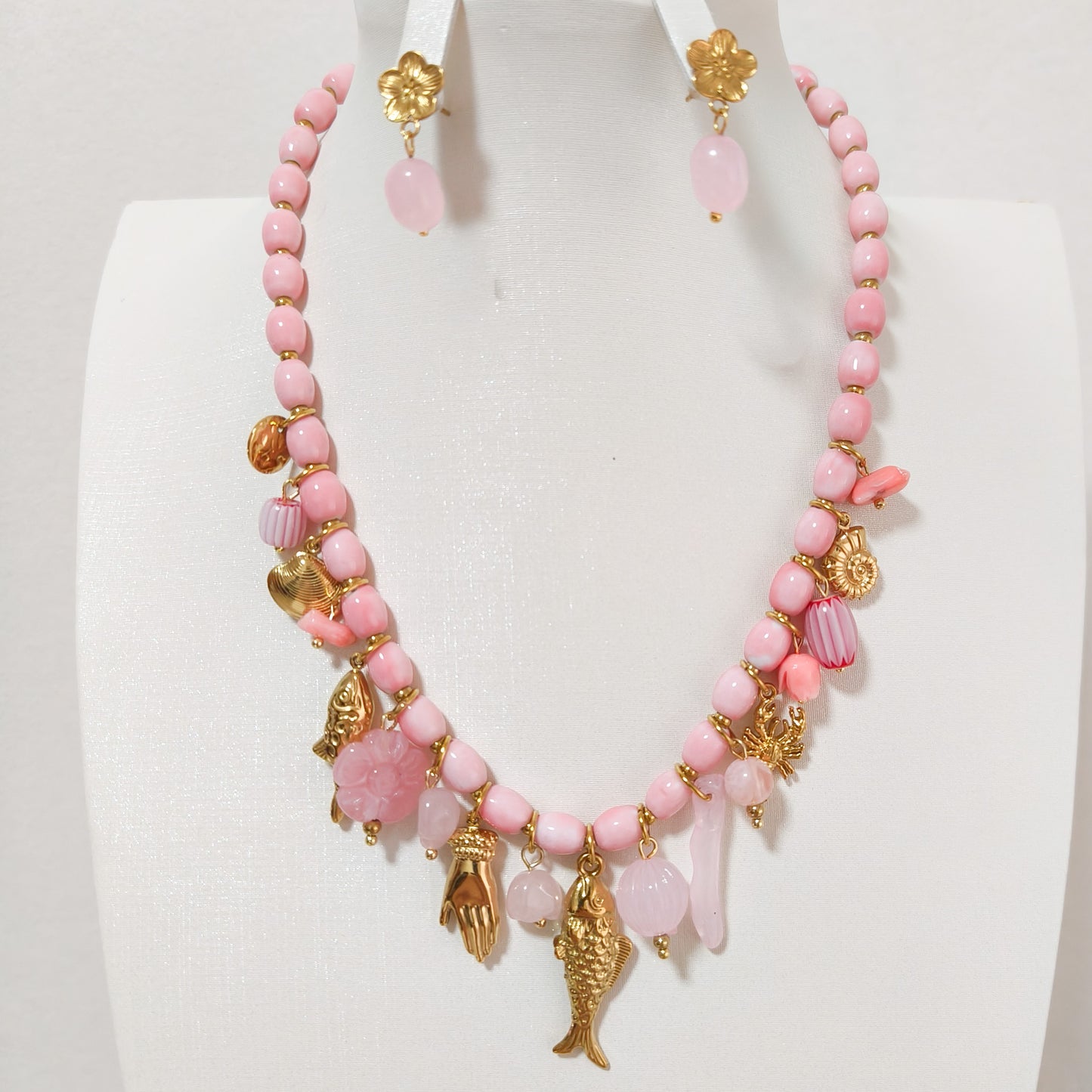 Collar Charm San Sebastian Peces ( 2 colores)
