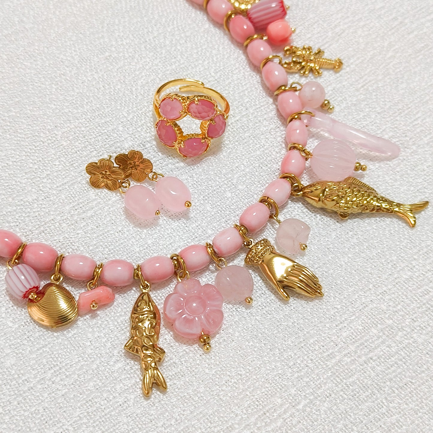 Collar Charm San Sebastian Peces ( 2 colores)