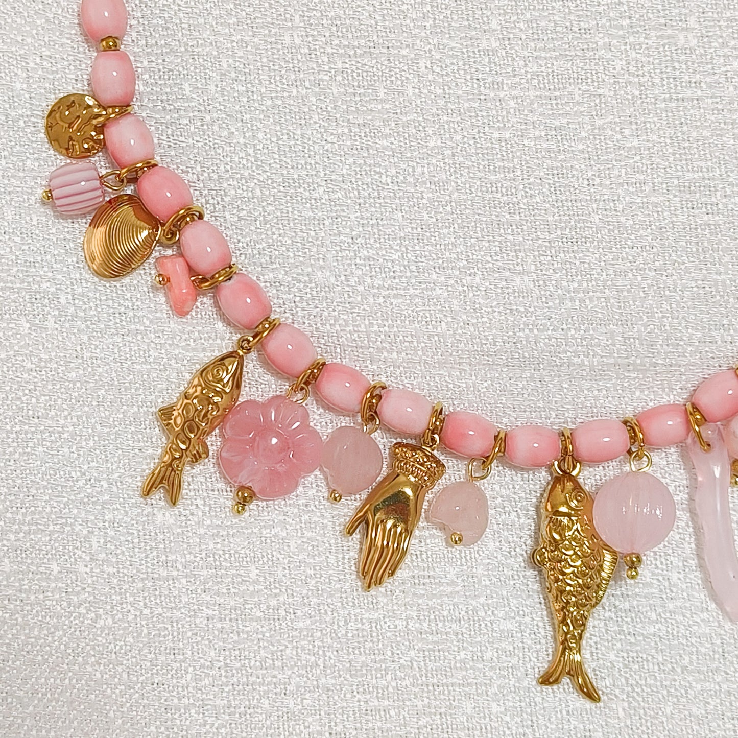 Collar Charm San Sebastian Peces ( 2 colores)