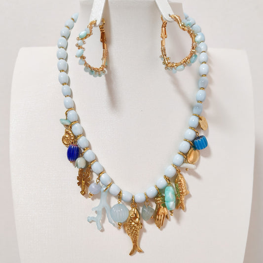 Collar Charm San Sebastian Peces ( 2 colores)