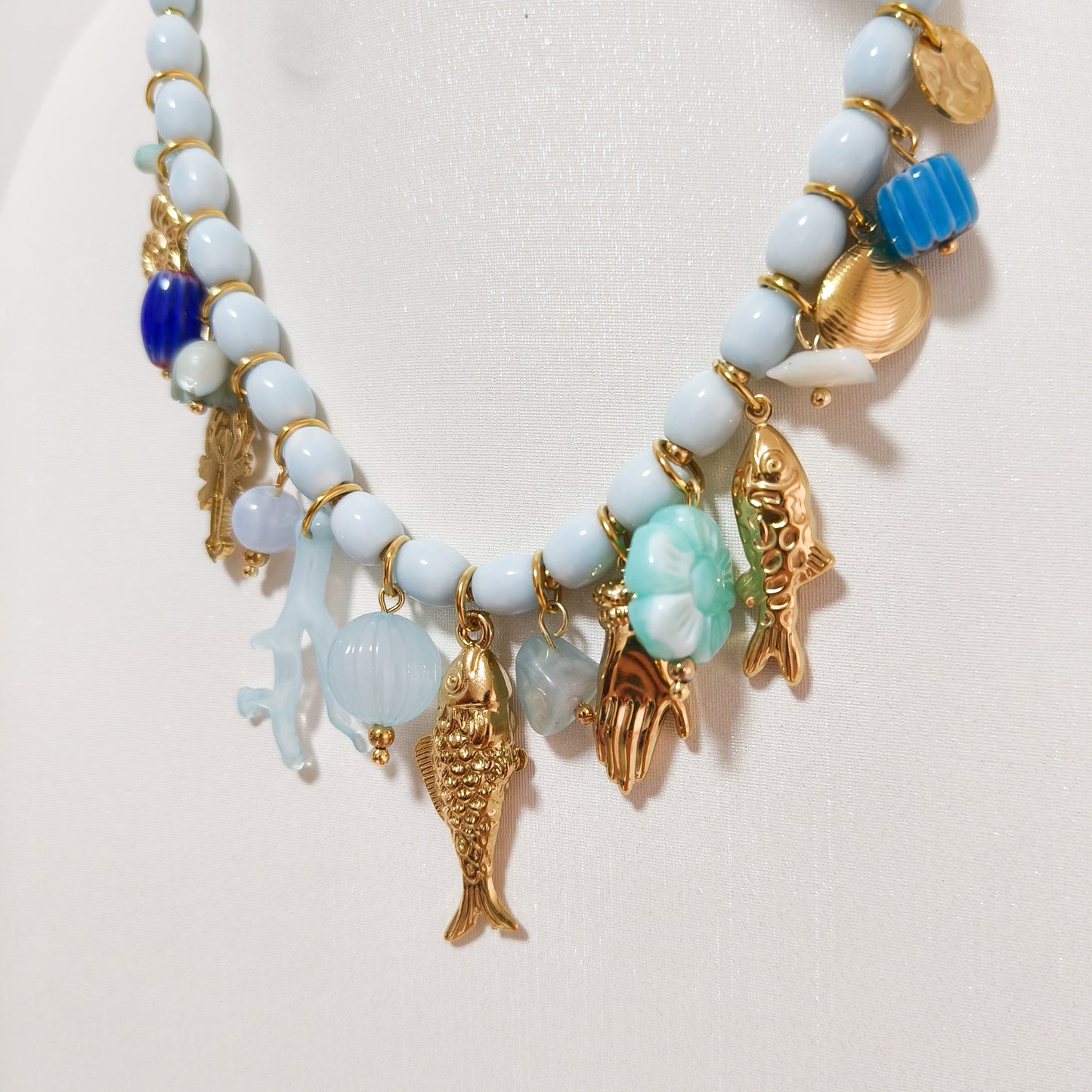 Collar Charm San Sebastian Peces ( 2 colores)