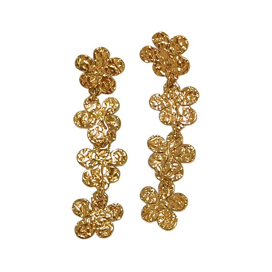 Pendientes largo Sicilia Flor