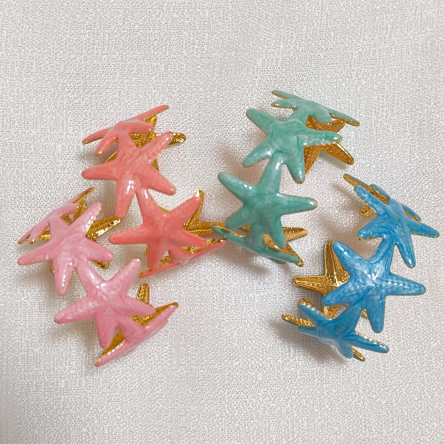 Brazalete acero ajustable Estrella de Mar Mediterránea ( 4 coloroes)