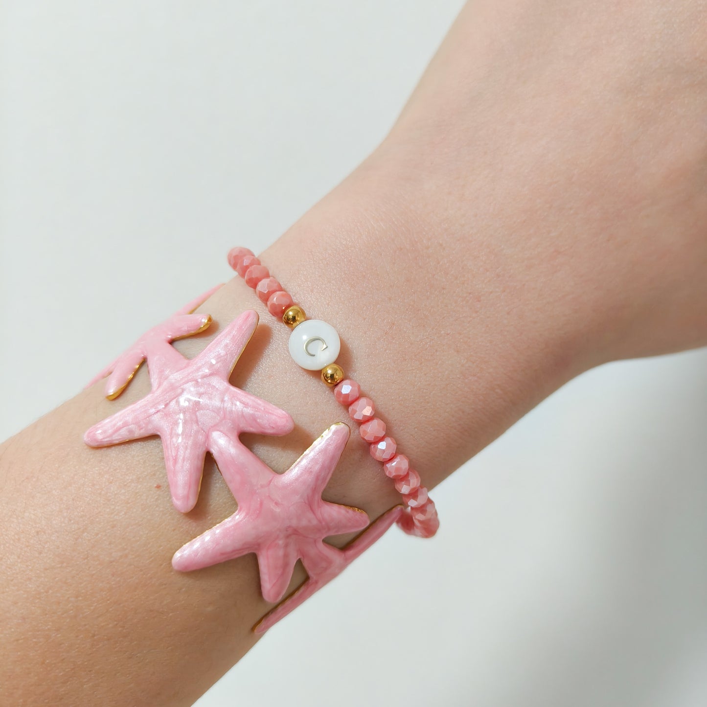 Brazalete acero ajustable Estrella de Mar Mediterránea ( 4 coloroes)