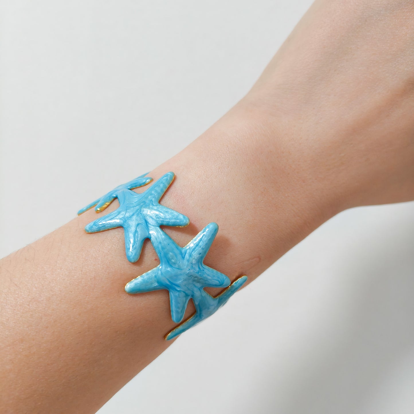Brazalete acero ajustable Estrella de Mar Mediterránea ( 4 coloroes)