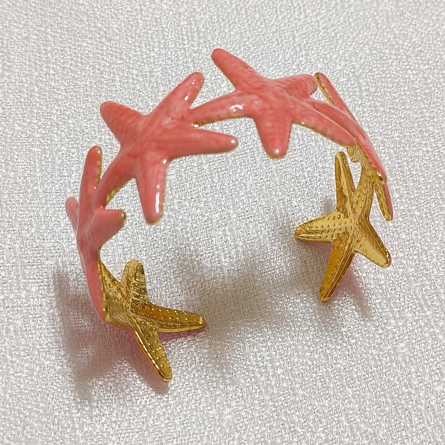 Brazalete acero ajustable Estrella de Mar Mediterránea ( 4 coloroes)