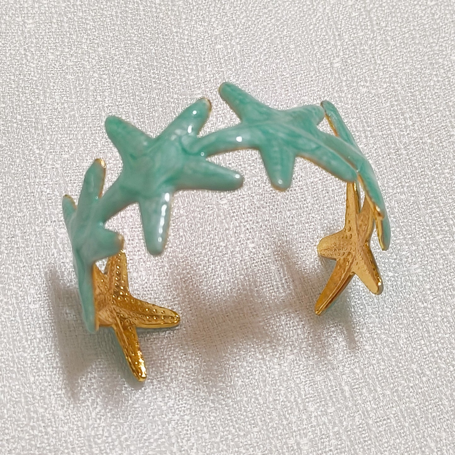 Brazalete acero ajustable Estrella de Mar Mediterránea ( 4 coloroes)