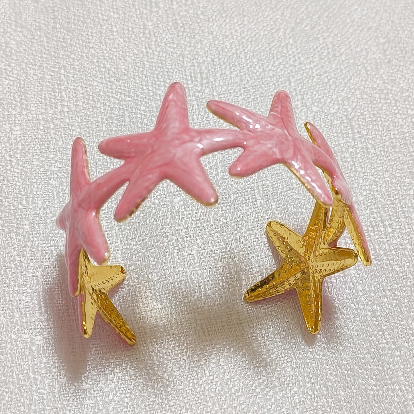 Brazalete acero ajustable Estrella de Mar Mediterránea ( 4 coloroes)