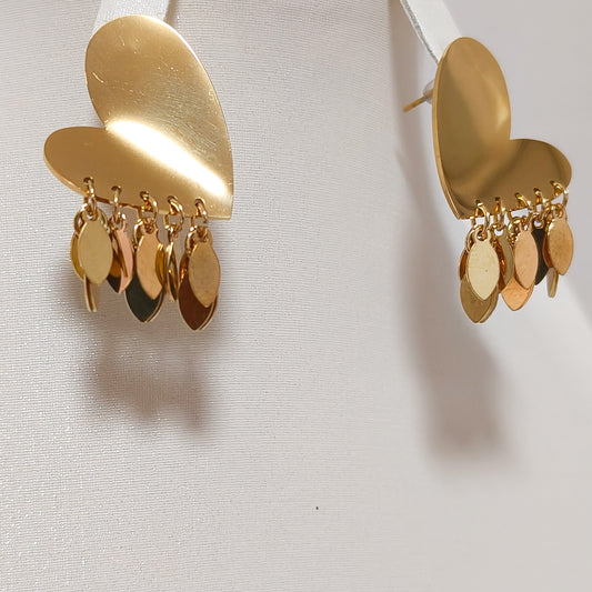 Pendientes Corazón lluvia