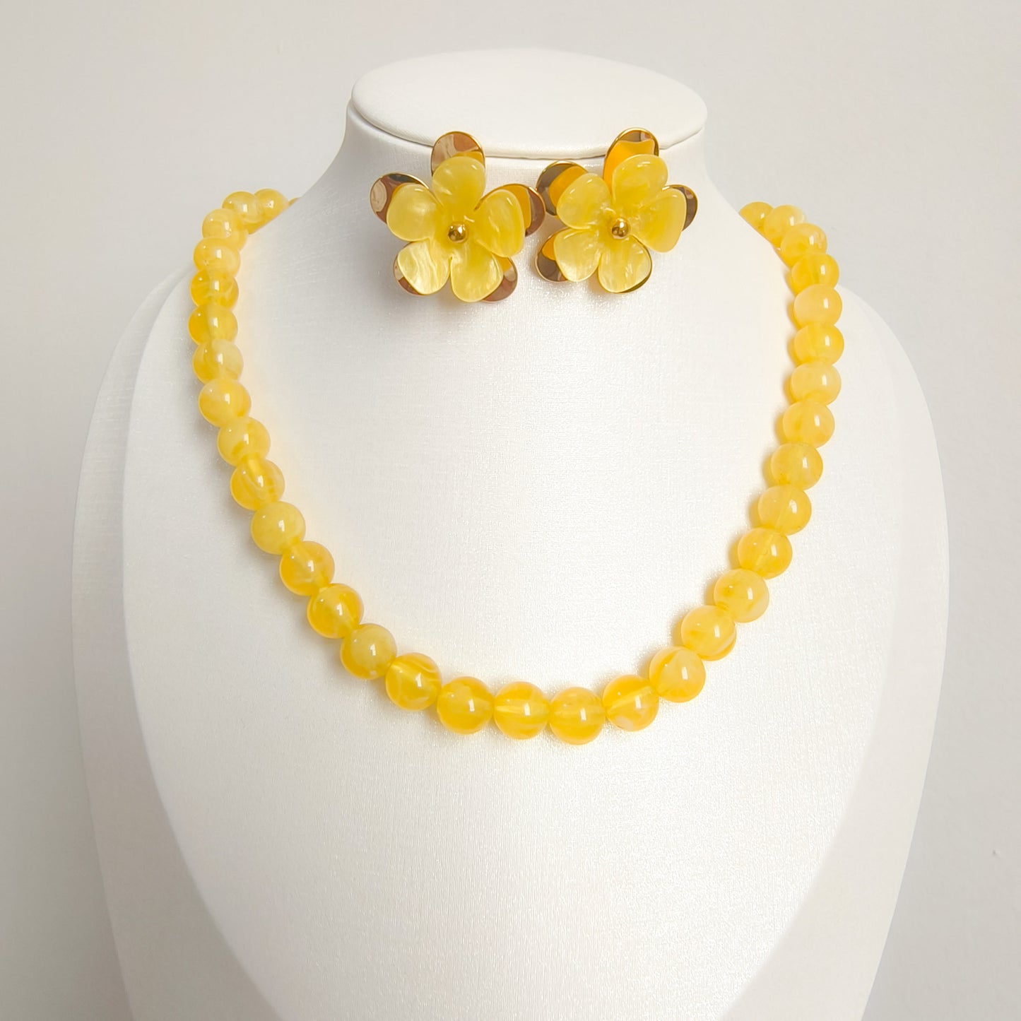 Pendientes Flores Positano de Acero Dorado ( 5 colores)