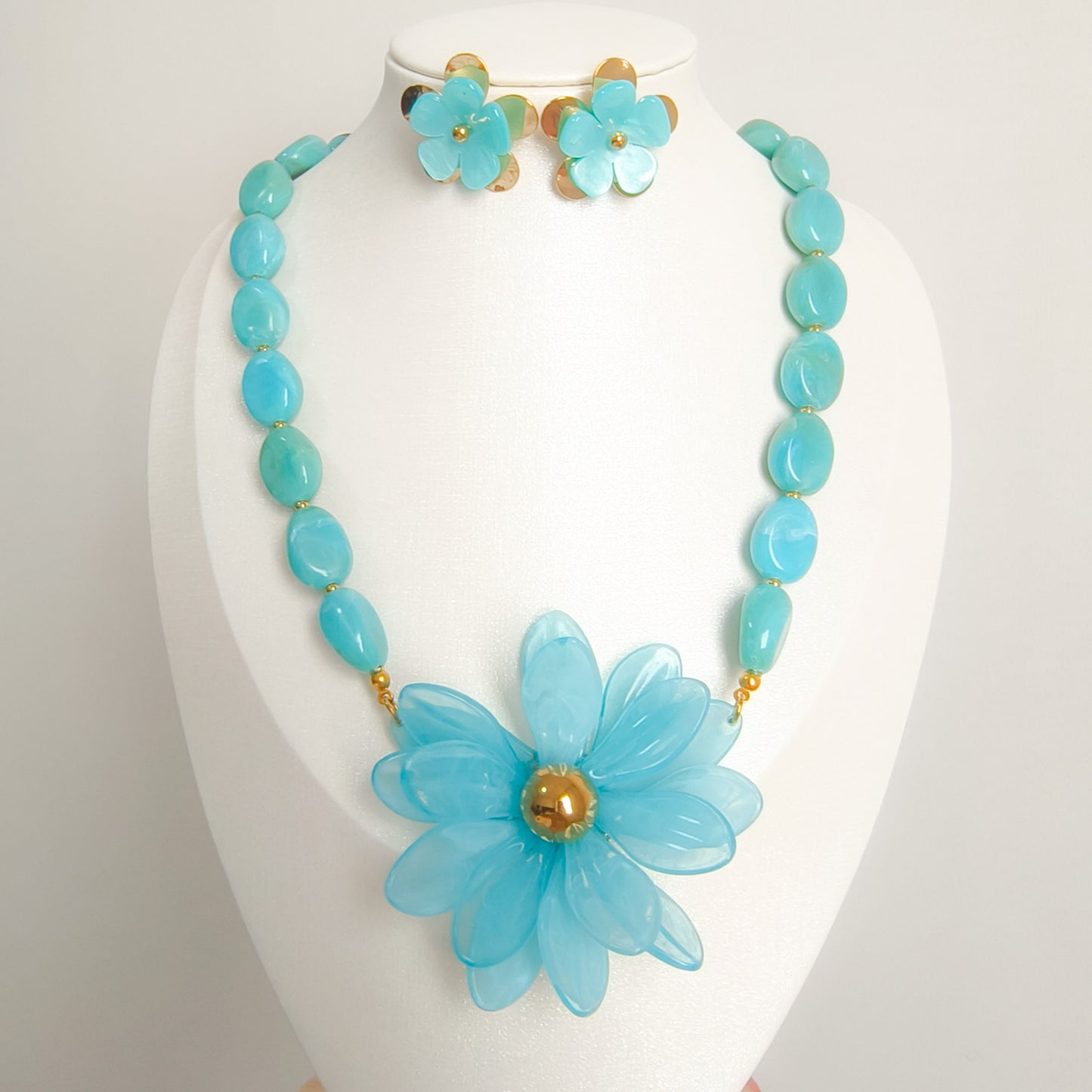 Pendientes Flores Positano de Acero Dorado ( 5 colores)