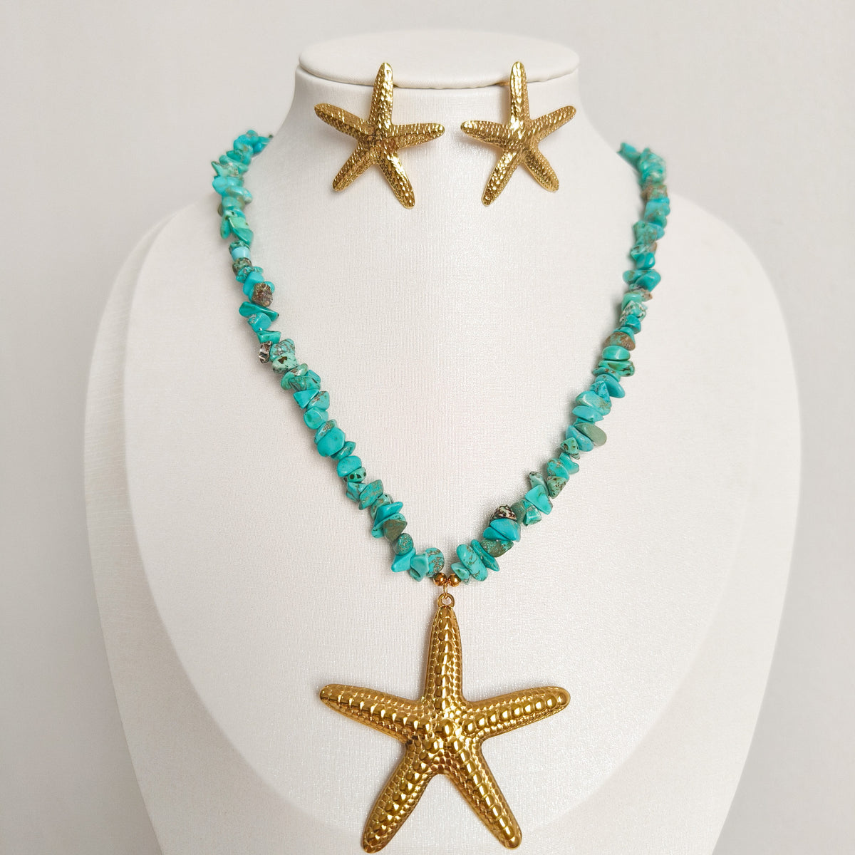Pendientes Acero Estrella Marina Capri