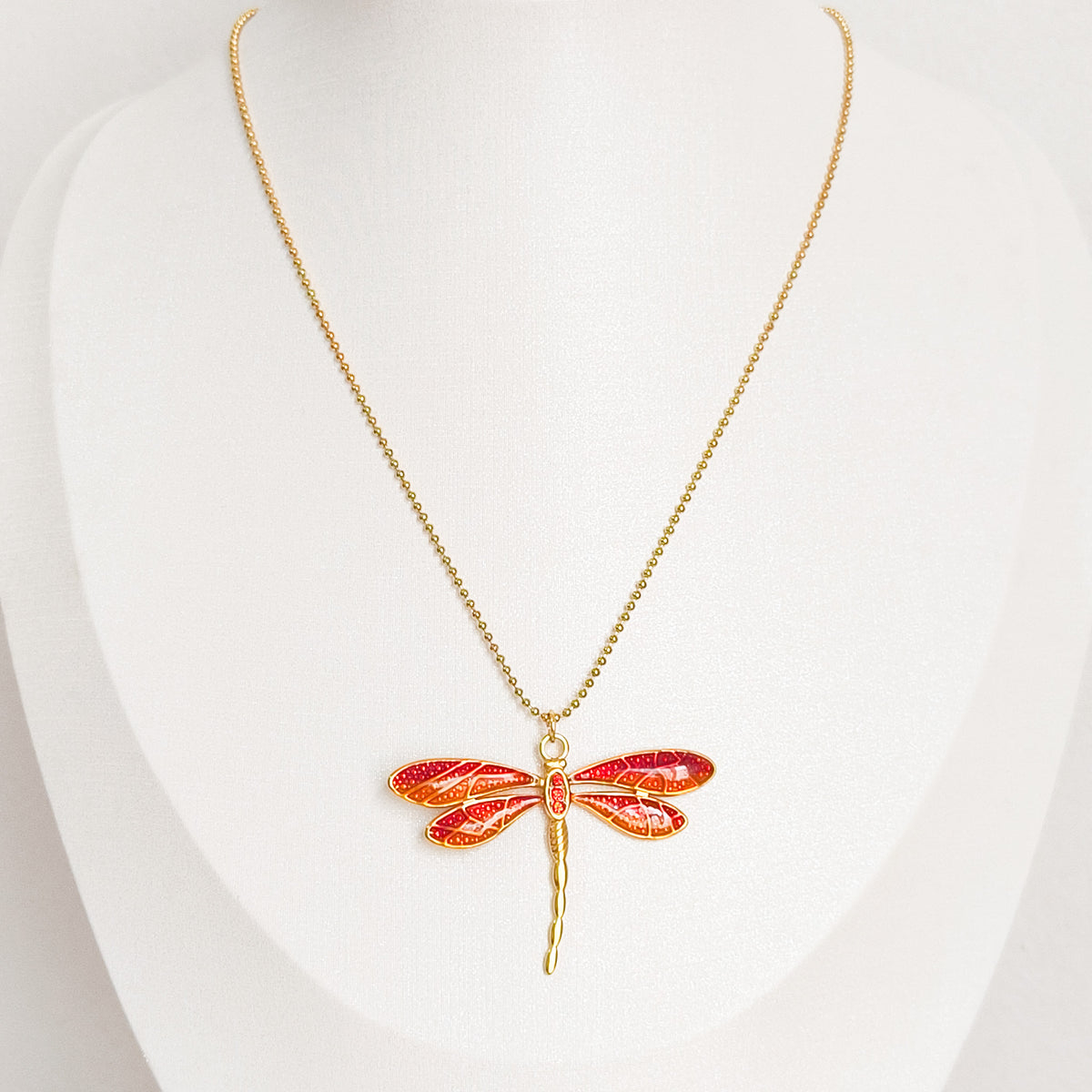 Collar Acero Libélula Sevilla (hecho a mano)