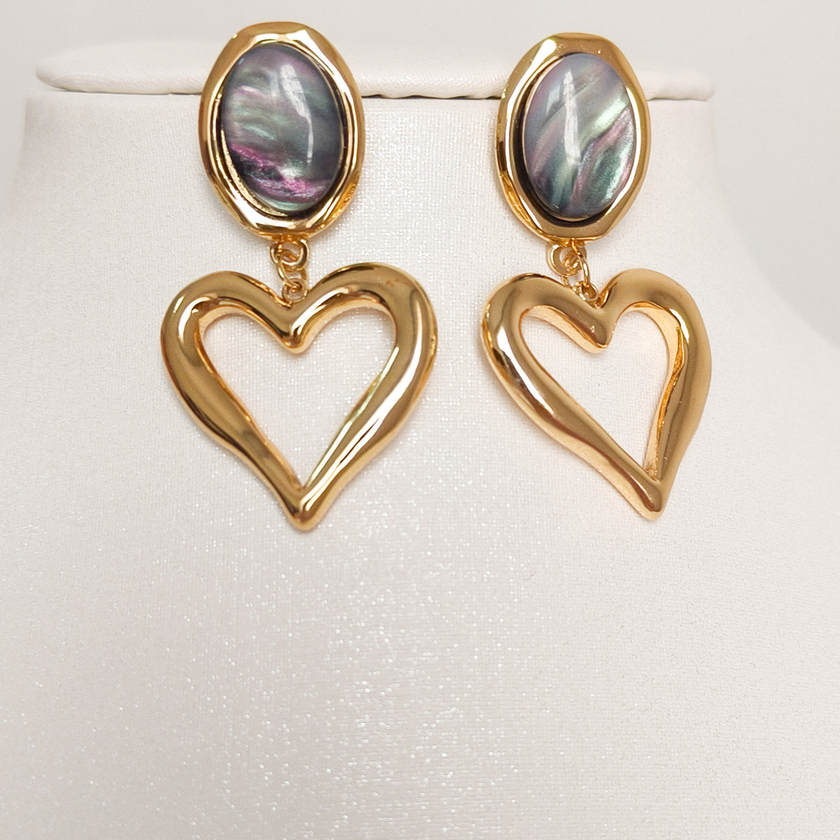 Look Acero Corazón de Sol ( collar y pendiente)