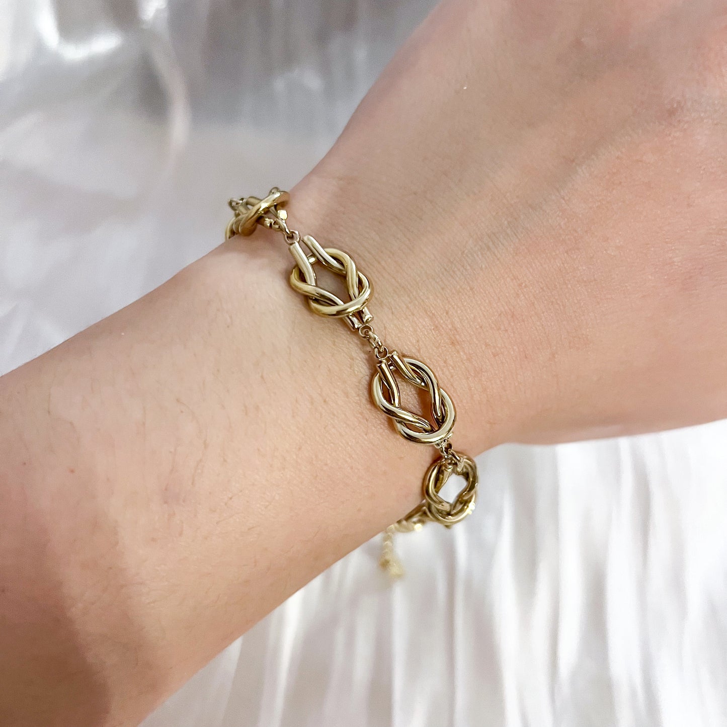 Look Milano Nudo Dorado ( collar y pulsera)