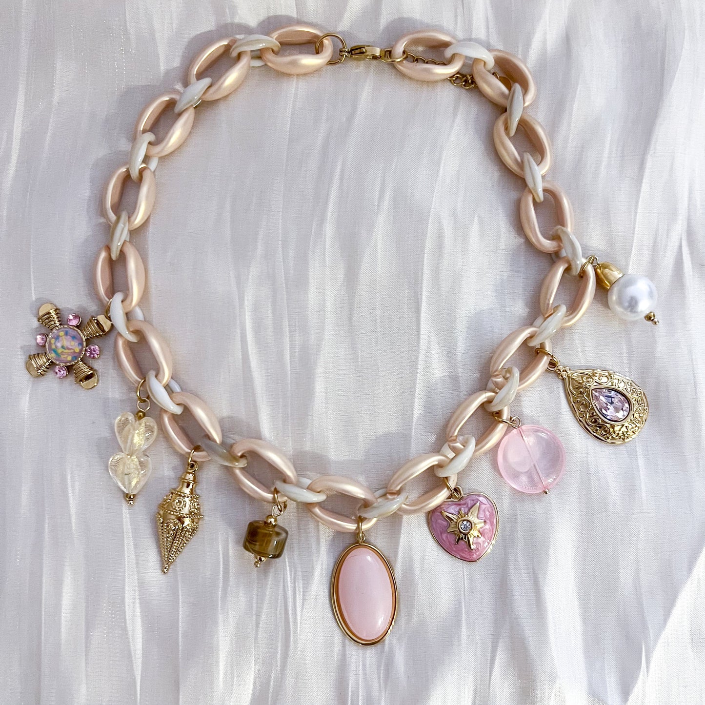 Collar Dulce LILI（charms rosa）