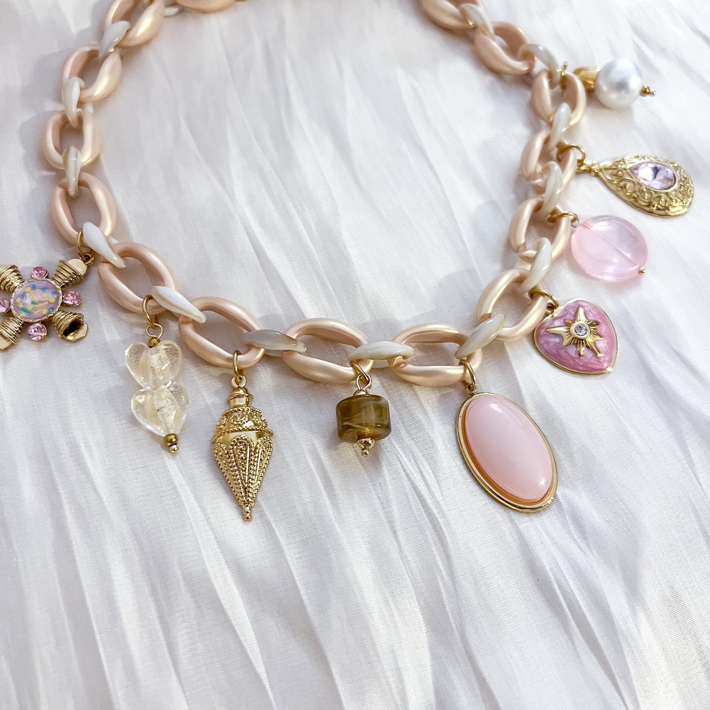 Collar Dulce LILI（charms rosa）