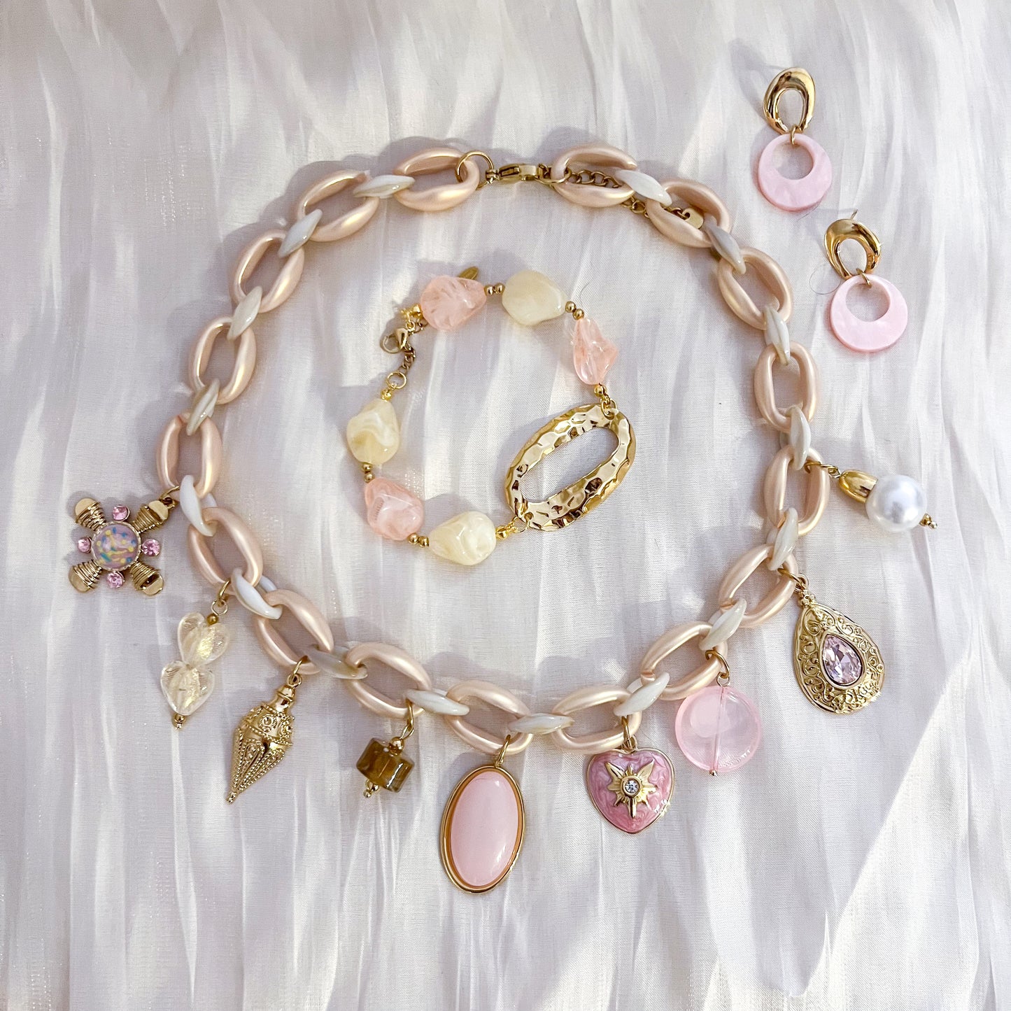 Collar Dulce LILI（charms rosa）