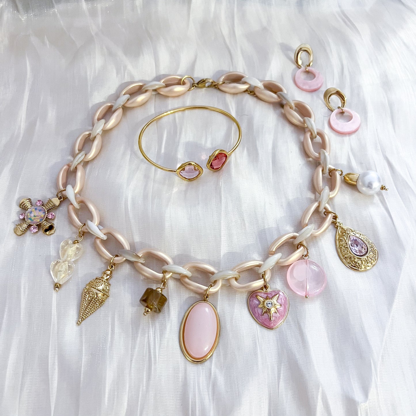 Collar Dulce LILI（charms rosa）