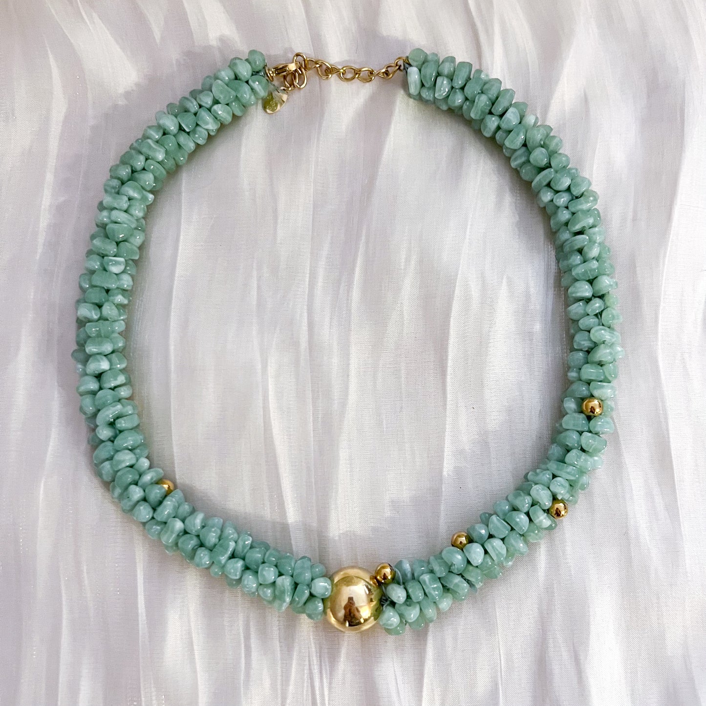 Look Brisa Marina (Collar + Pulsera verde agua)