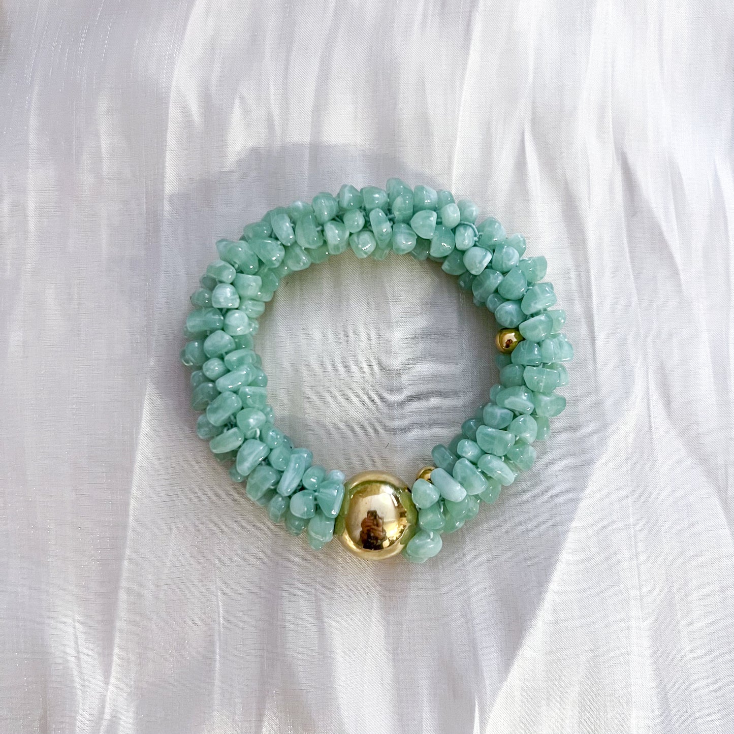 Look Brisa Marina (Collar + Pulsera verde agua)