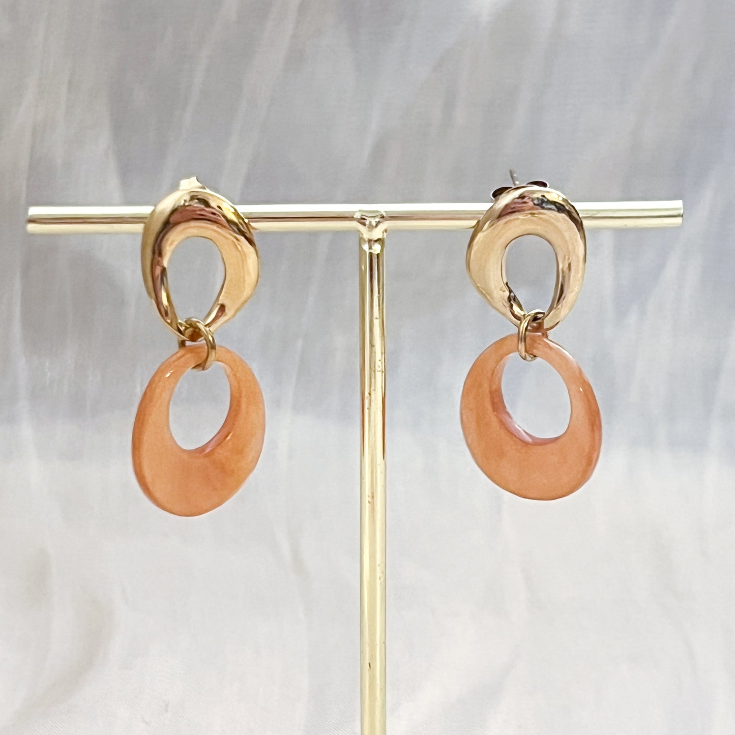Pendientes Riviera Luz（aro &5 colores）
