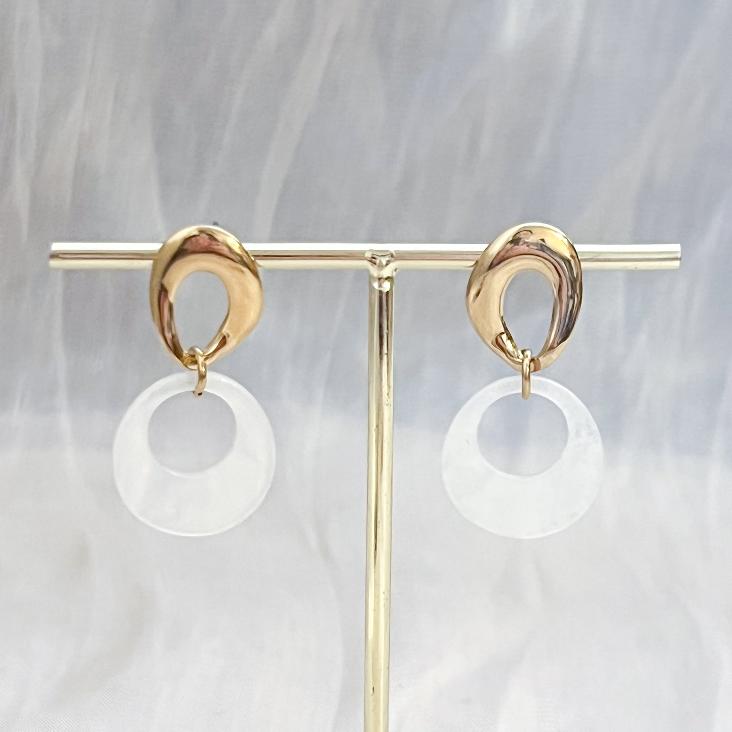 Pendientes Riviera Luz（aro &5 colores）