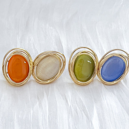 Anillo Viena Ajustable (ovalado 4 colores)