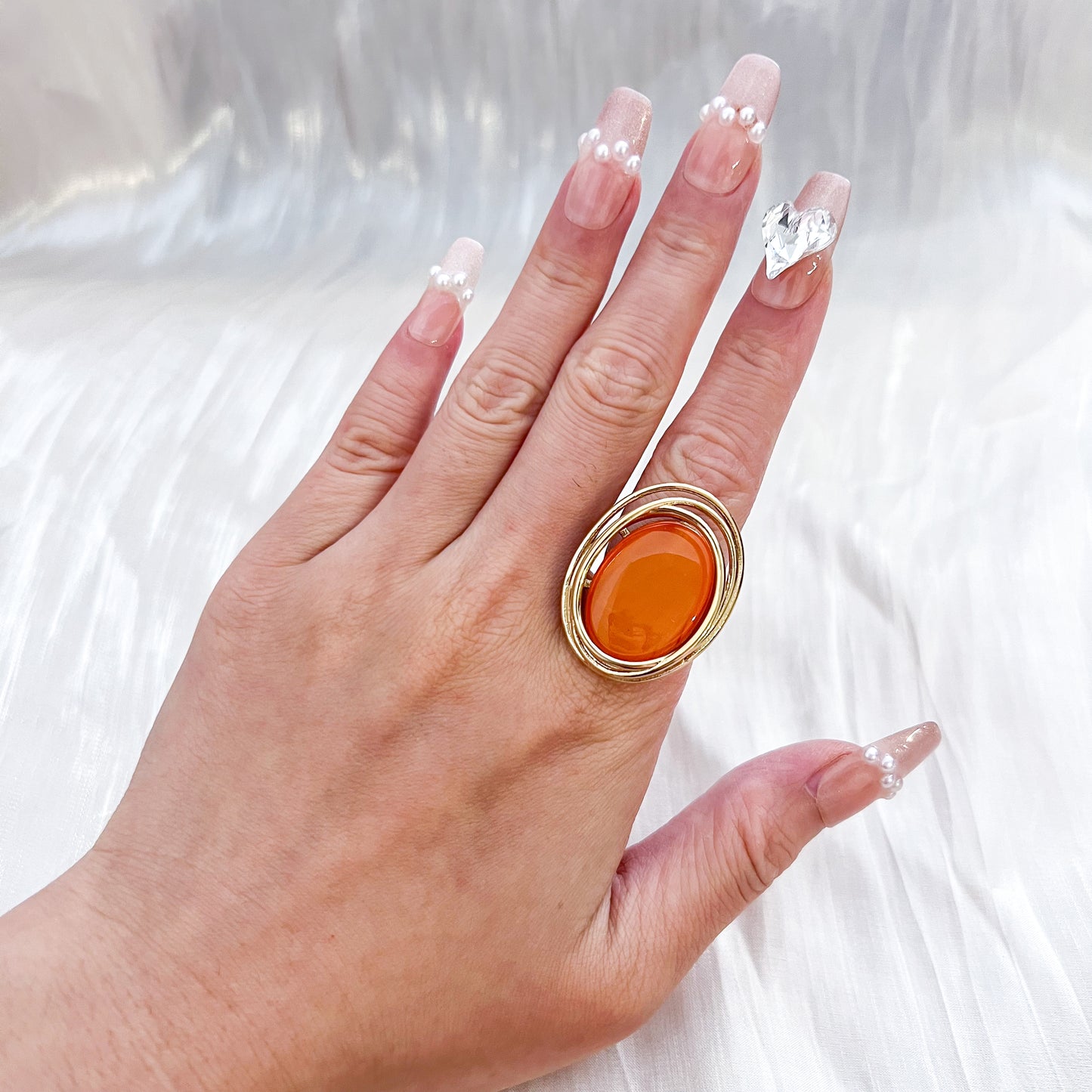 Anillo Viena Ajustable (ovalado 4 colores)