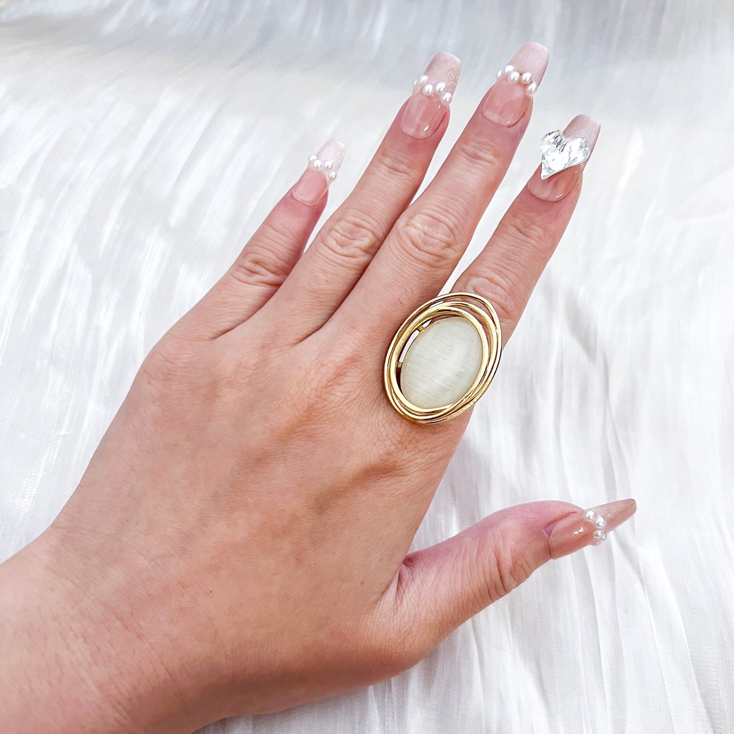 Anillo Viena Ajustable (ovalado 4 colores)