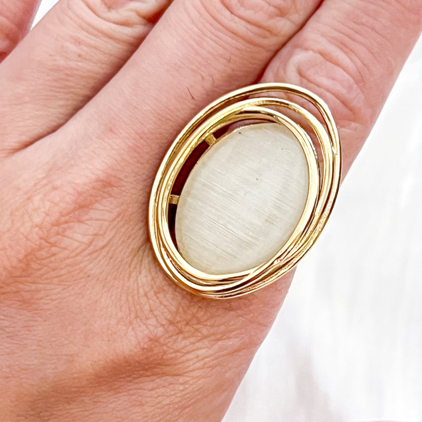 Anillo Viena Ajustable (ovalado 4 colores)