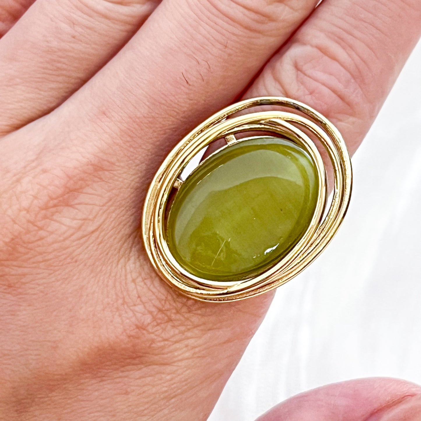 Anillo Viena Ajustable (ovalado 4 colores)