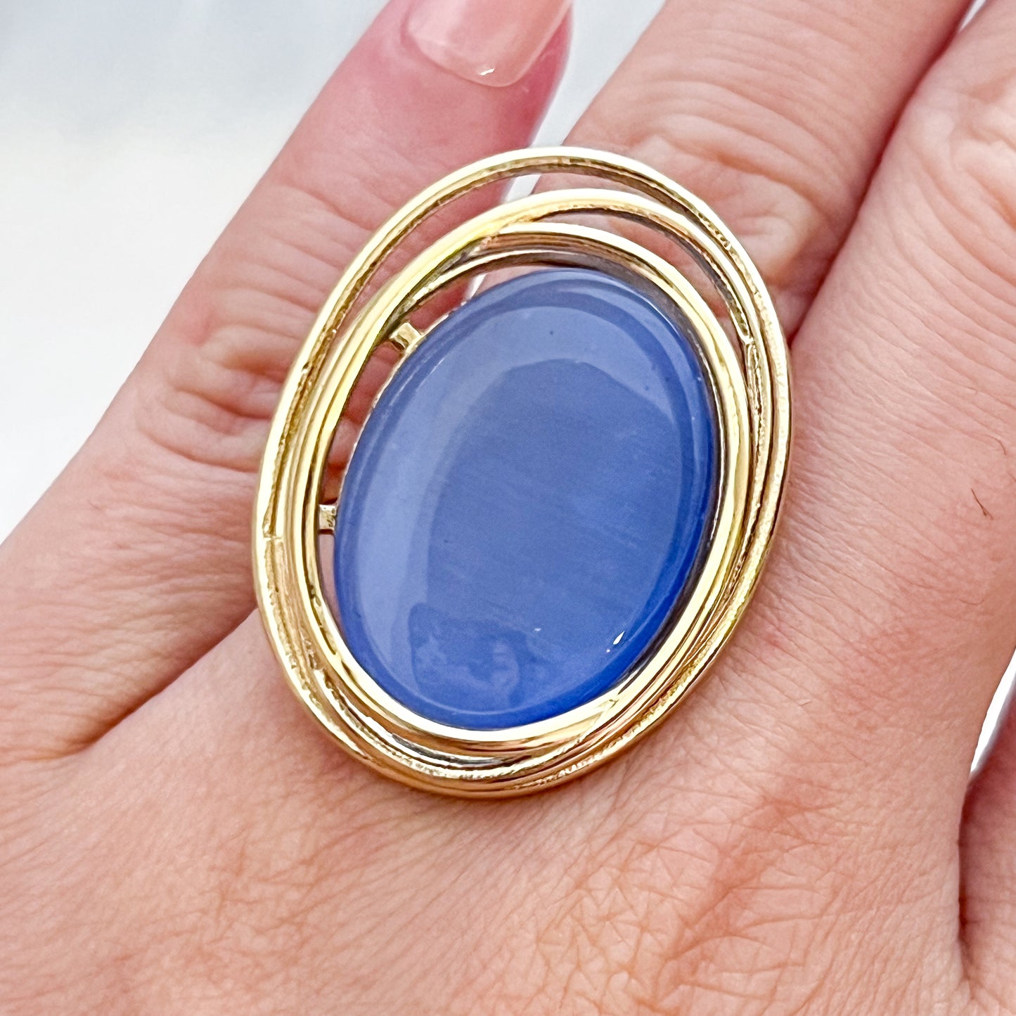 Anillo Viena Ajustable (ovalado 4 colores)