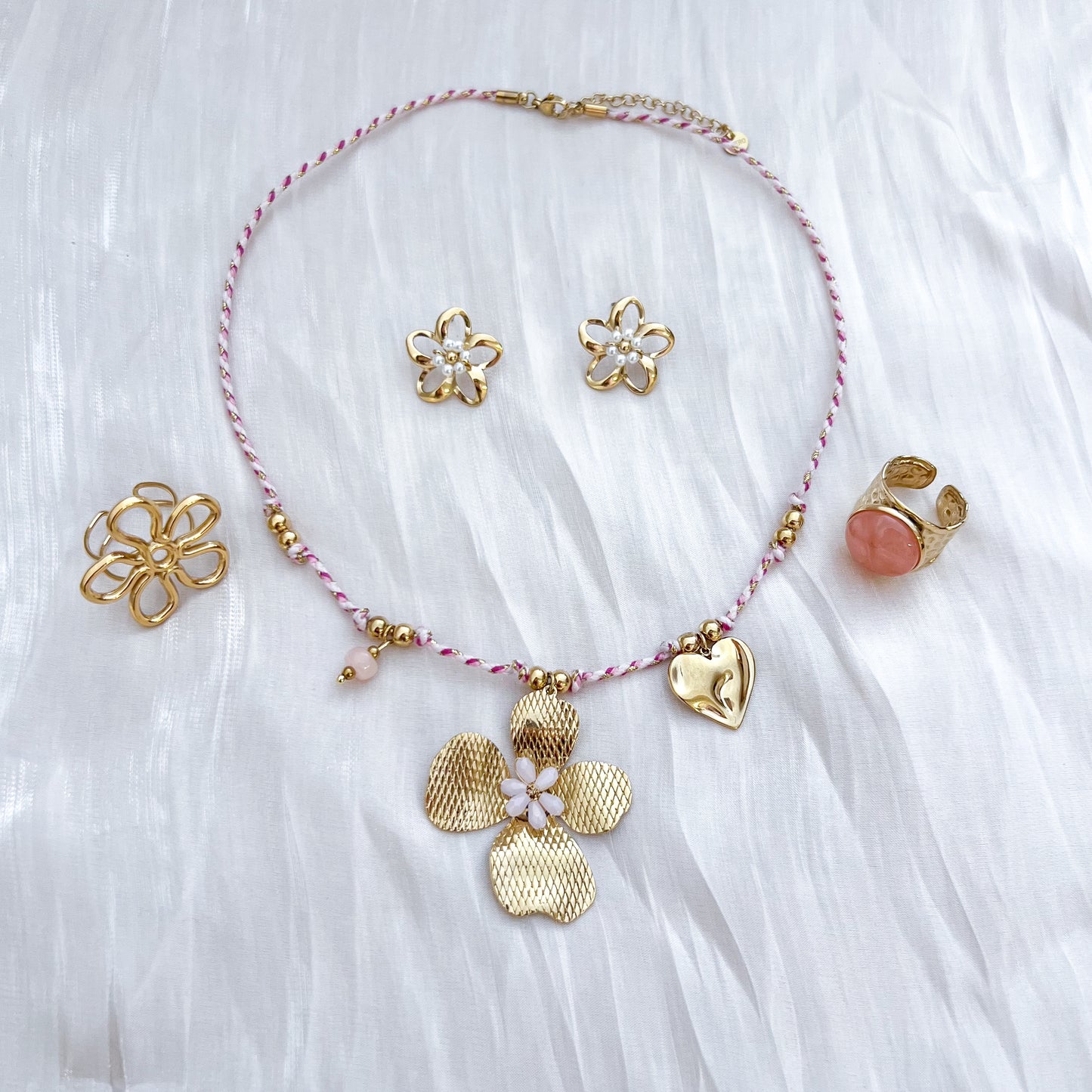Collar Flor Romance （charm）