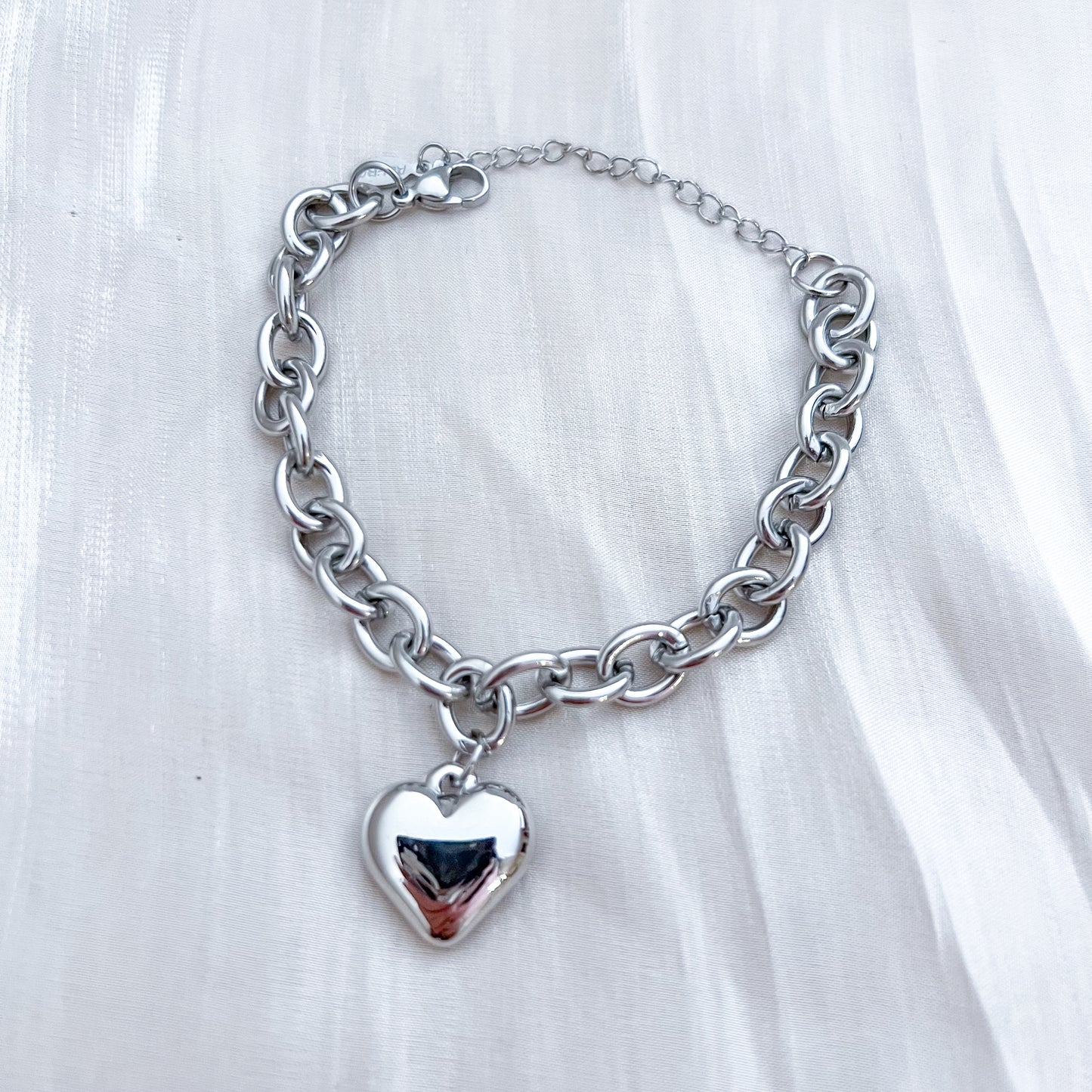 Pulsera Corazón Duo (dorado y plateado )