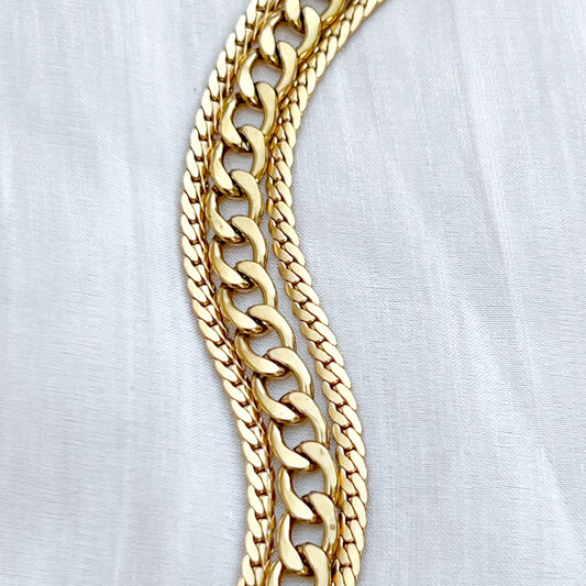 Pulsera Cadena Luxe (tres capas)