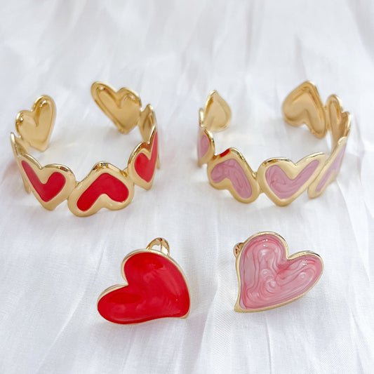 Look Corazones Muse （brazalete & anillo & 3 colores）