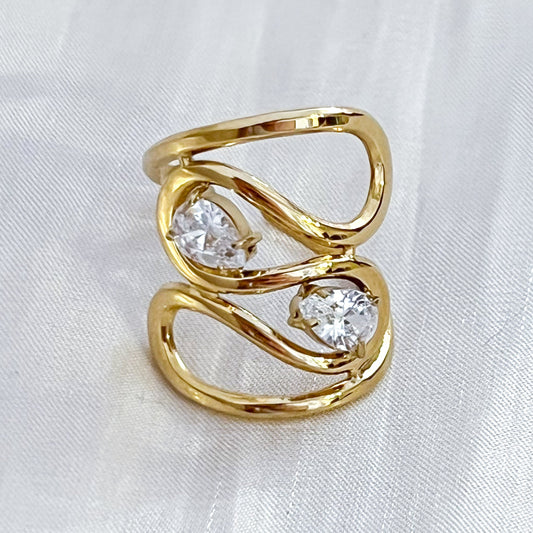 Anillo Lola Doble Luz brillo（ Ajustable ）