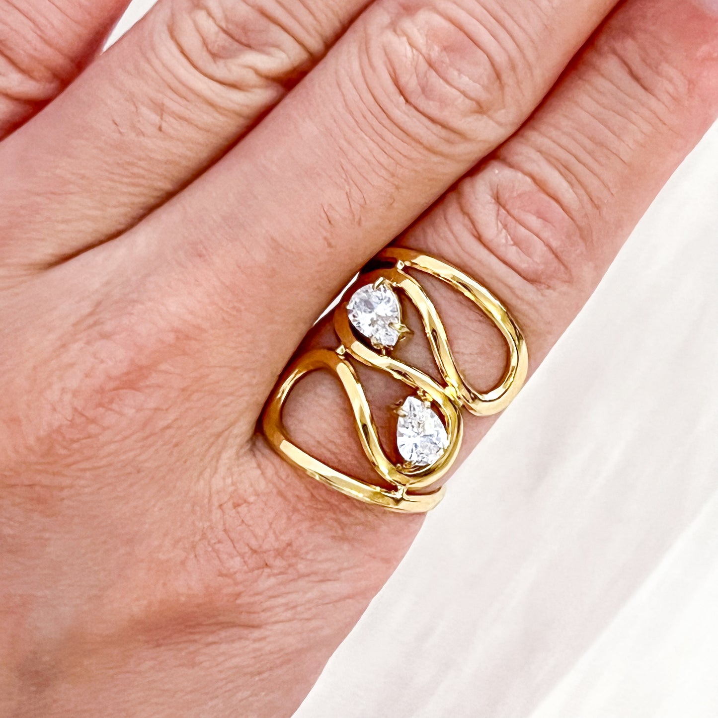 Anillo Lola Doble Luz brillo（ Ajustable ）