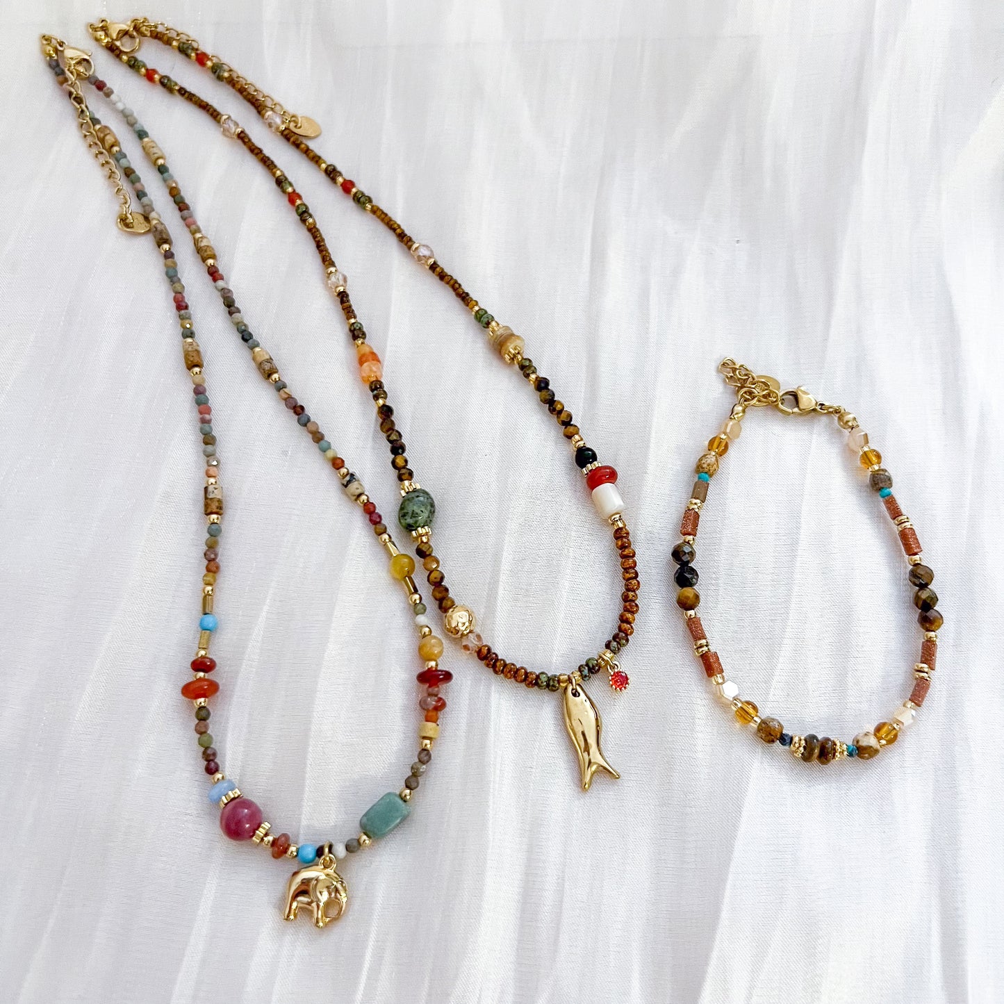 Look Alma de Tierra ( pez y elefante & piedra)