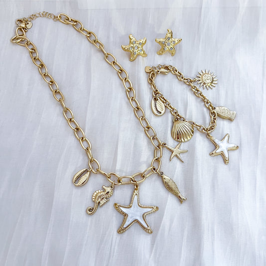 Look Tesoro del Mar Estrella （collar & pulsera & pendiente）
