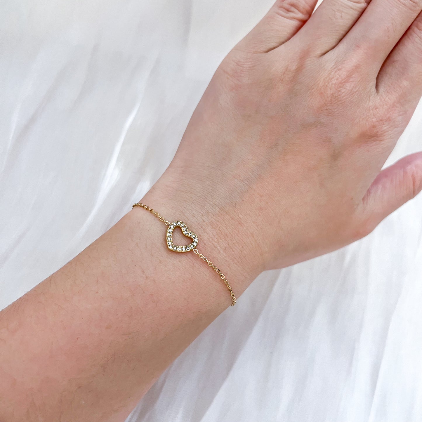 Look corazones real (pulsera & pendientes)