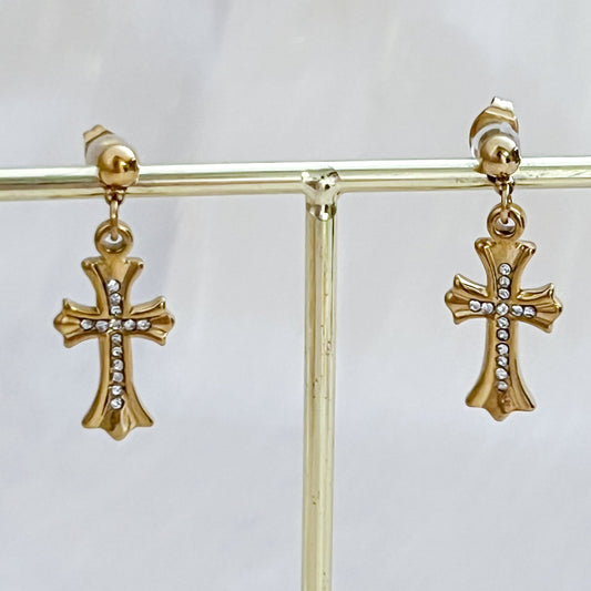 Pendientes Cruz Luz Sagrada