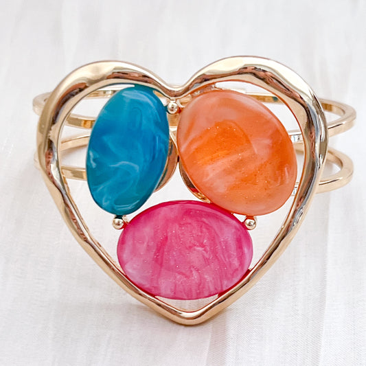 Brazalete Isabella Color Heart (corazón color)