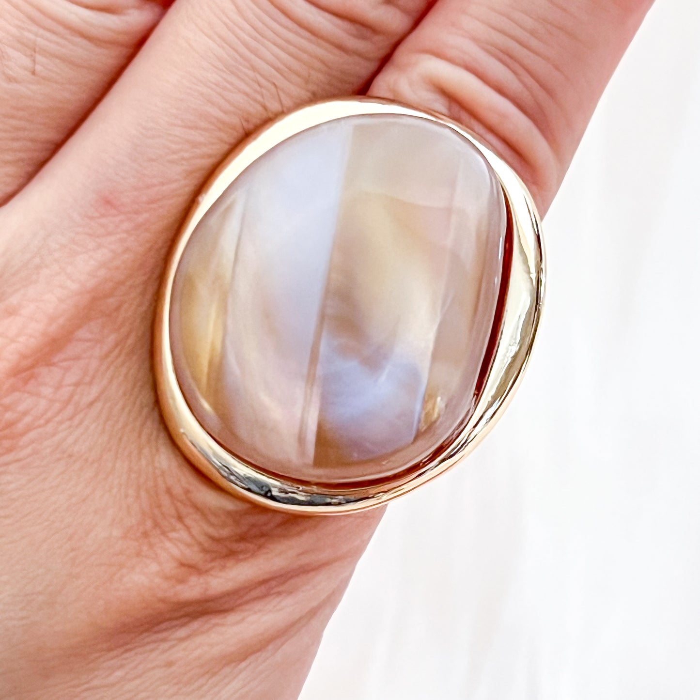 Anillo Sofia Glow (forma piedra 3 color)