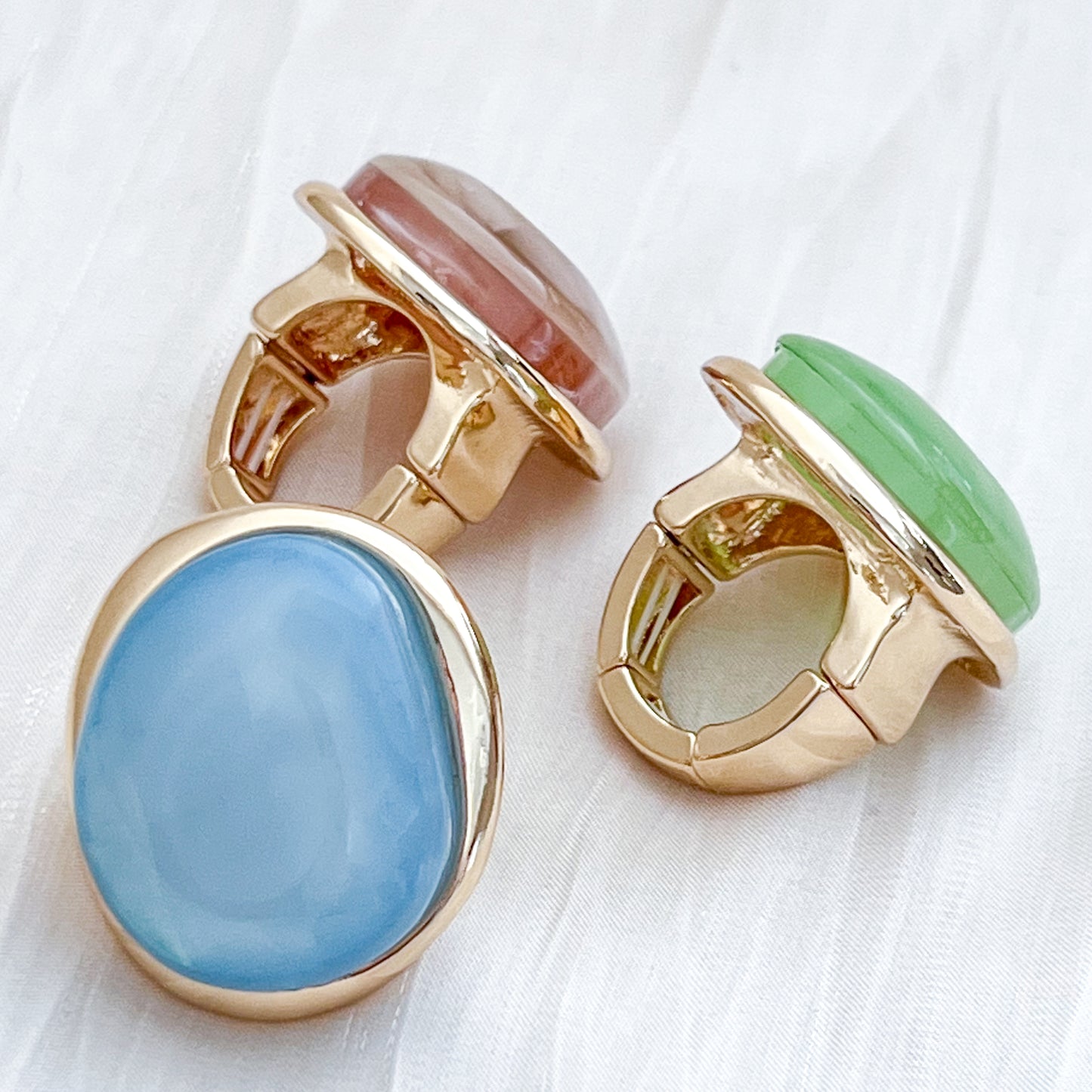 Anillo Sofia Glow (forma piedra 3 color)