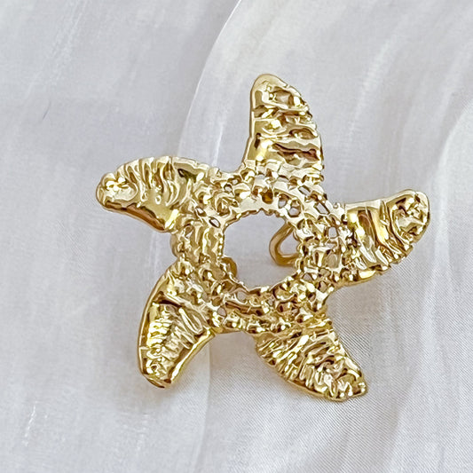 Anillo Capri Estrella（Estrella marina &Ajustable）